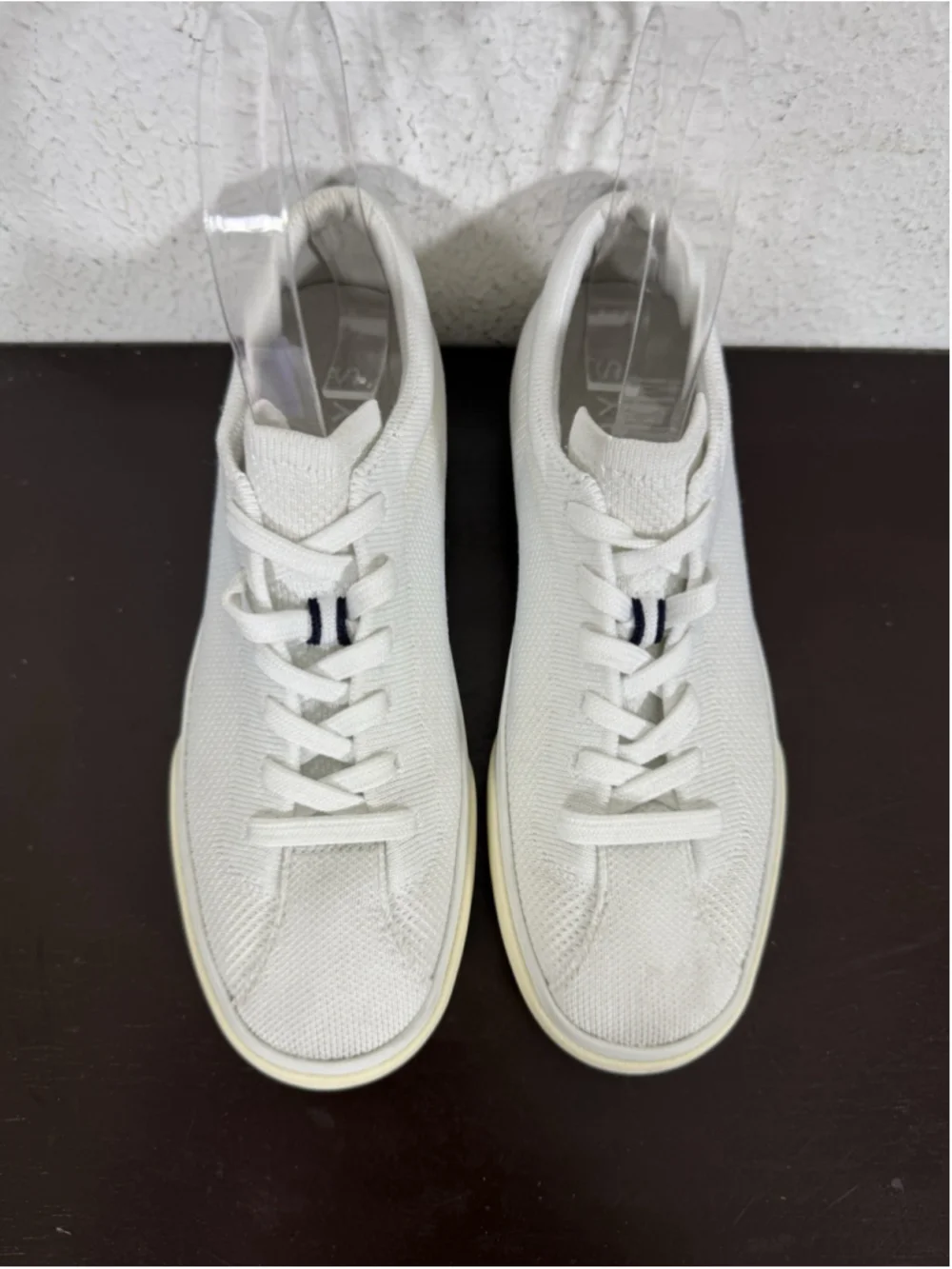 Rothy's The Lace Up Sneaker in White Women's Size 6 Preppy Luxury Sporty $169